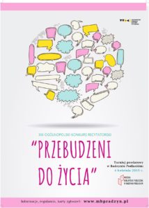 XIII Ogólnopolski Konkurs Recytatorski "Przebudzeni do życia" @ Miejska Biblioteka Publiczna