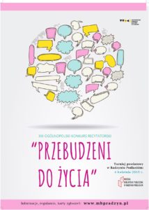 XIII Ogólnopolski Konkurs Recytatorski "Przebudzeni do życia" @ Miejska Biblioteka Publiczna