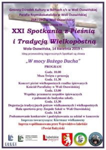 XXI Spotkania z Pieśnią i Tradycją Wielkopostną @ Wola Osowińska, kościół parafialny/ Zespół Szkół