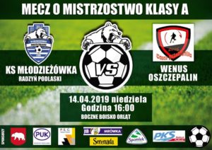 KS Młodzieżówka - Wenus Oszczepalin @ Stadion miejski, boczne boisko