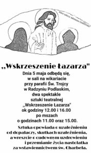 Sztuka "Wskrzeszenie Łazarza" @ Parafia Św. Trójcy, wikariat