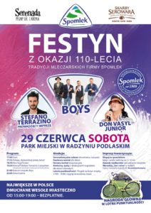 Festyn z okazji 110-lecia "Spomleku" @ Park miejski