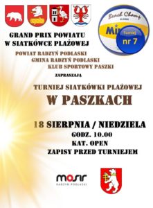 Turniej siatkówki plażowej @ Paszki