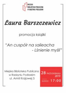 Promocja książki Laury Barszczewicz "Lśnienie myśli" @ Miejska Biblioteka Publiczna