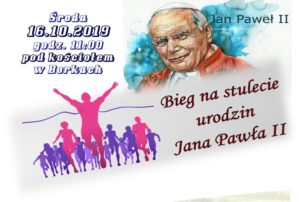 Bieg na stulecie urodzin Jana Pawła II @ Borki, pod kościołem