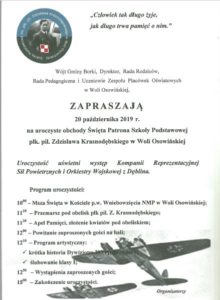 Święto pilota płk. Zdzisława Krasnodębskiego @ Wola Osowińska