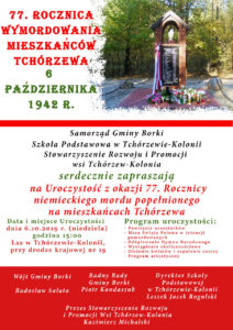 77. rocznica wymordowania mieszkańców Tchórzewa @ Las w Tchórzewie