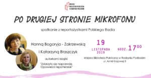 Spotkanie z reportażystkami Polskiego Radia @ Czytelnia MBP