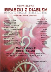 Teatr słowa "Igraszki z diabłem" @ Wohyń, Gminne Centrum Kultury
