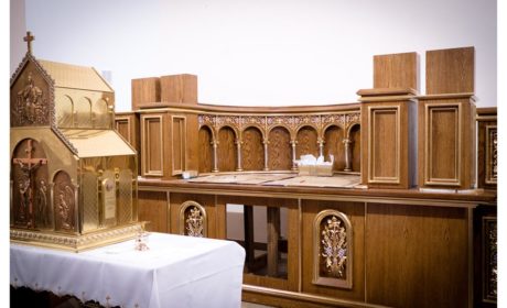 Pierwszy etap budowy ołtarza w kościele Bł. Męczenników Podlaskich
