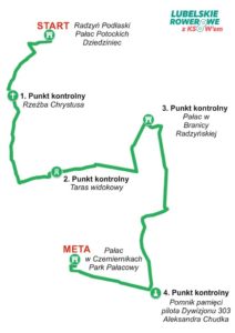 Rajd rowerowy z grą terenową @ Dziedziniec pałacu Potockich