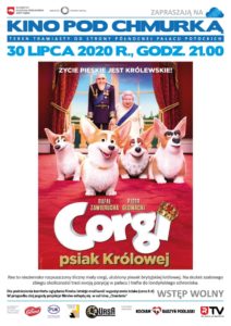 Film "Corgi. Psiak królowej" (Kino pod chmurką) @ Park miejski