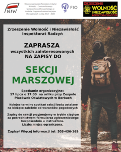 Spotkanie organizacyjne sekcji marszowej @ Borki, orlik Zespołu Placówek Oświatowych