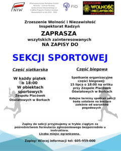Spotkanie organizacyjne cz. biegowej @ Borki, orlik Zespołu Placówek Oświatowych