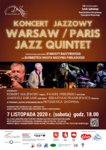 Koncert jazzowy w wykonaniu „Warsaw/Paris Jazz Quintet” @ Sala kina "Oranżeria", ROK