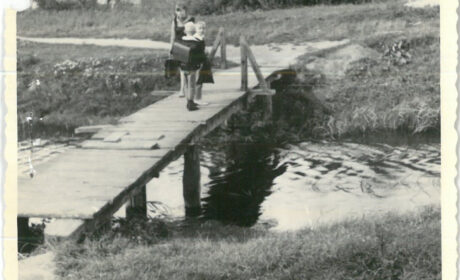 Mostek na rzece Białce 1966 r.