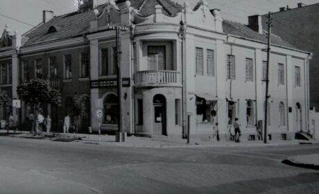 Budynki radzyńskiego „Społem” w połowie lat 70-tych