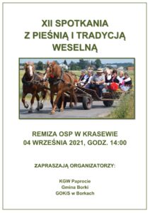 XII Spotkania z Pieśnią i Tradycją Weselną @ Remiza OSP w Krasewie