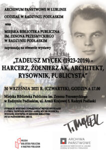 Wystawa o Tadeuszu Mycku @ Miejska Biblioteka Publiczna