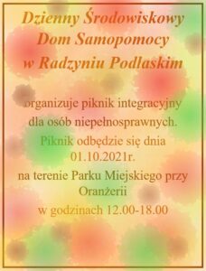 Piknik integracyjny dla osób niepełnosprawnych @ Park miejski