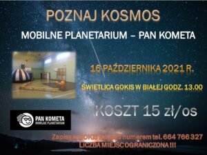 Mobilne planetarium @ Biała, świetlica GOKiS
