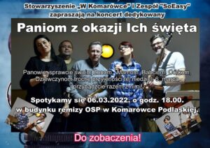 Koncert z okazji Dnia Kobiet @ Komarówka Podlaska, remiza OSP