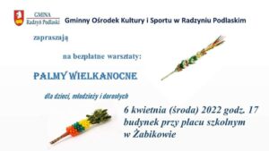 Warsztaty wicia palm @ Żabików, budynek przy placu szkolnym