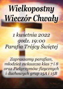 Wielkopostny Wieczór Chwały @ Kościół Św. Trójcy