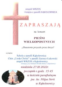 Koncert pieśni wielkopostnych @ Kąkolewnica, kościół parafialny pw. Św. Filipa Neri