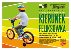 Dziecięcy rajd rowerowy - "Kierunek Feliksówka" @ Pływalnia Aqua-Miś (wyjazd)