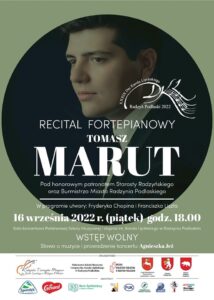 Recital fortepianowy Tomasza Maruta @ Sala koncertowa PSM