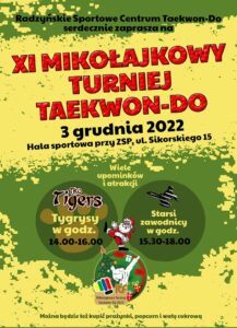 XI Mikołajkowy Turniej Taekwon-Do @ Hala ZSP