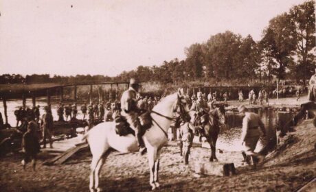 12 sierpnia 1915, Przeprawa wojska przez Bystrzycę w Borkach