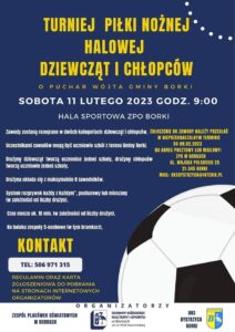 Halowy Turniej Piłki Nożnej o Puchar Wójt Gm. Borki @ Hala sportowa ZPO Borki