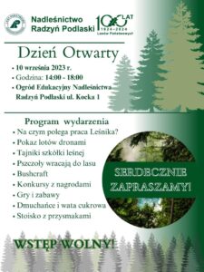Dzień otwarty w Nadleśnictwie @ Ogród Edukacyjny, ul. Kocka 1