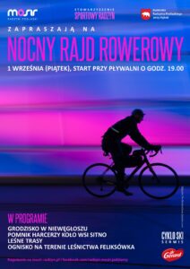 Nocny rajd rowerowy @ Pływalnia Aqua-Miś (start)
