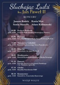 Koncert „Słuchając Ludzi – Św. Jan Paweł II @ Sanktuarium MBNP