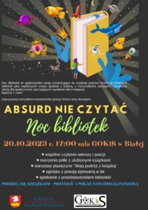 Noc bibliotek @ Sala GOKiS w Białej