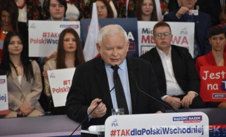 Barwy kampanii: Jarosław Kaczyński odwiedził Białą k/ Radzynia