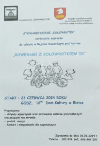 Rajd "Rowerami z Kołowrotkiem" @ Dom Kultury w Białce (start)