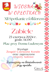 Wiosna w opłotkach. XII Spotkanie z Folklorem @ Zabiele, plac przy Domu Ludowym