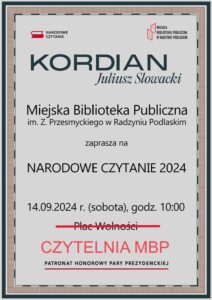 Narodowe Czytanie @ Czytelnia MBP, ul. Armii Krajowej