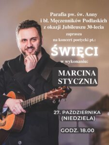 "Święci" - koncert Marcina Stycznia @ Kościół Św. Anny