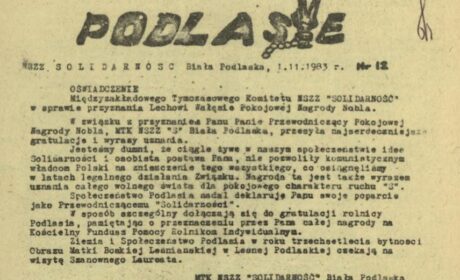 Miejsce bialskiego piśmiennictwa solidarnościowego z lat 1981-1983; cz. I