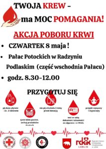 Zbiórka krwi @ pałac Potockich