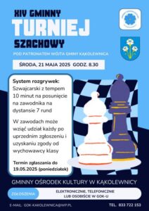 Gminny Turniej Szachowy @ GOK Kąkolewnica