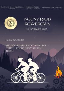 Nocny rajd rowerowy @ Krzyż papieski, os. Satuń