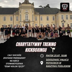 Charytatywny trening kickboxingu @ Dziedziniec pałacu Potockich
