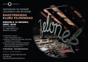 Radzyński Klub Filmowy - spotkanie organizacyjne @ Sala kina Oranżeria, ROK