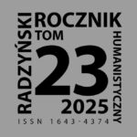 Ukazał się 23 tom Radzyńskiego Rocznika Humanistycznego